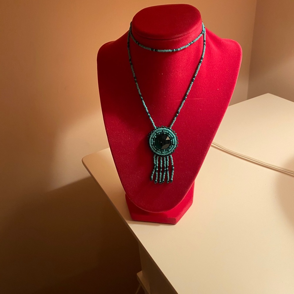 Native American style turquoise necklace